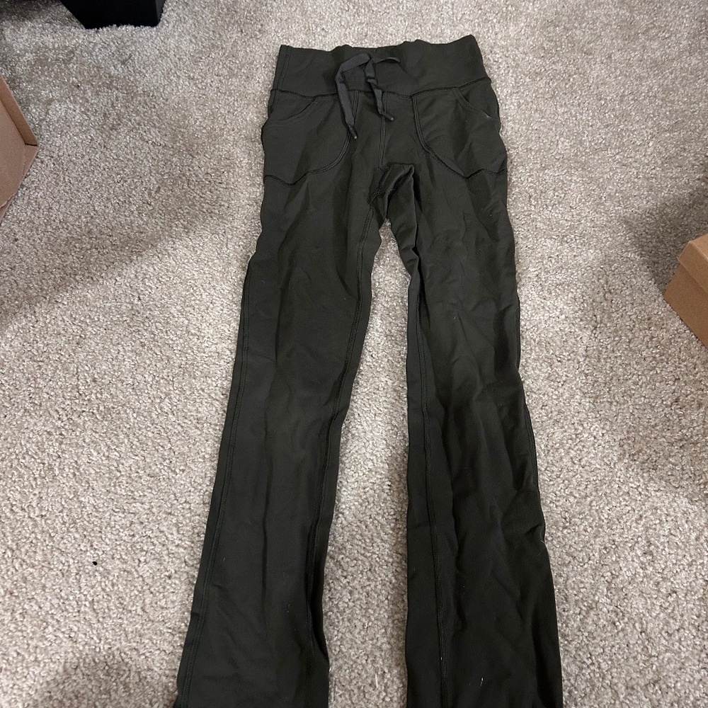 Olive green Lululemon pants